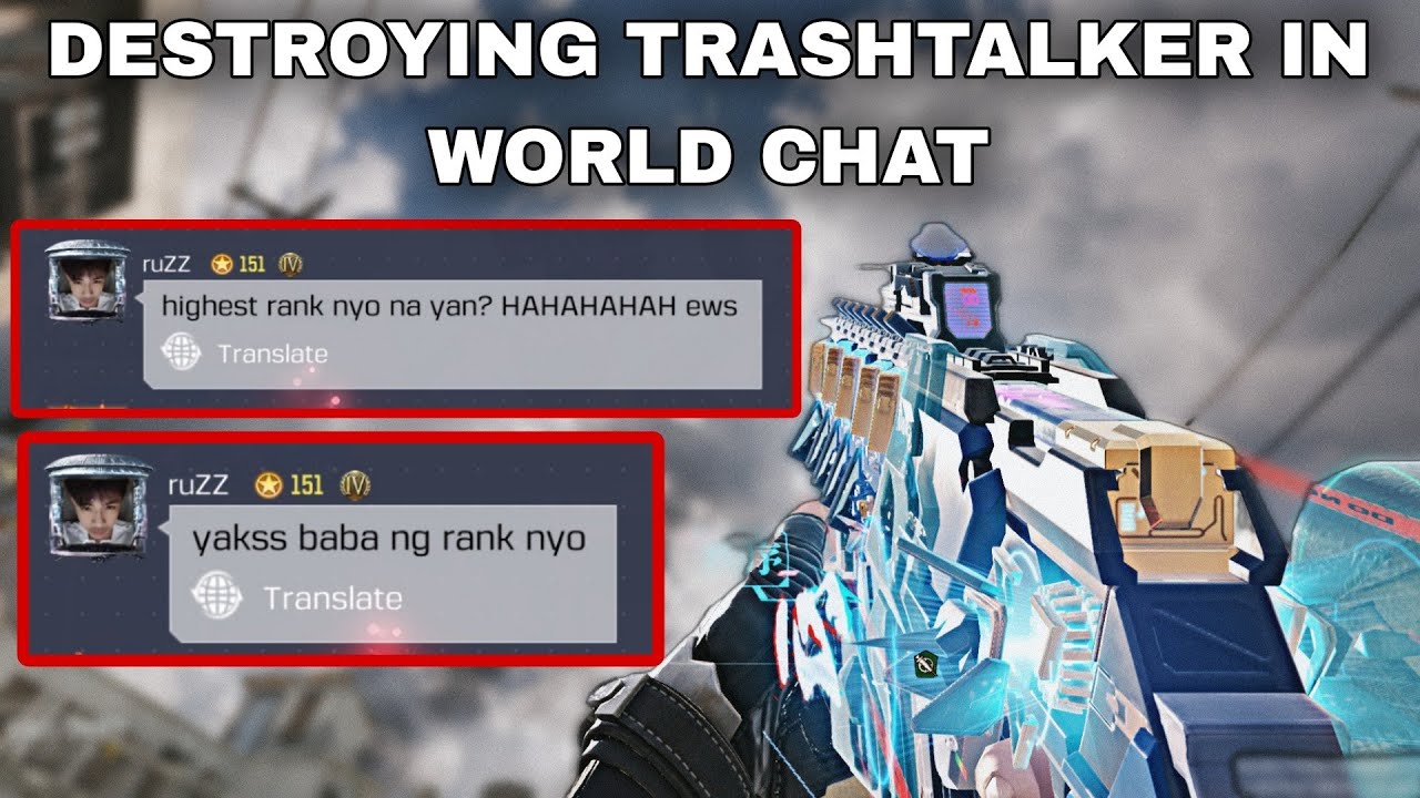 DESTROYING RANDOM TRASHTALKER IN WORLD CHAT...(HE REGRETS IT)