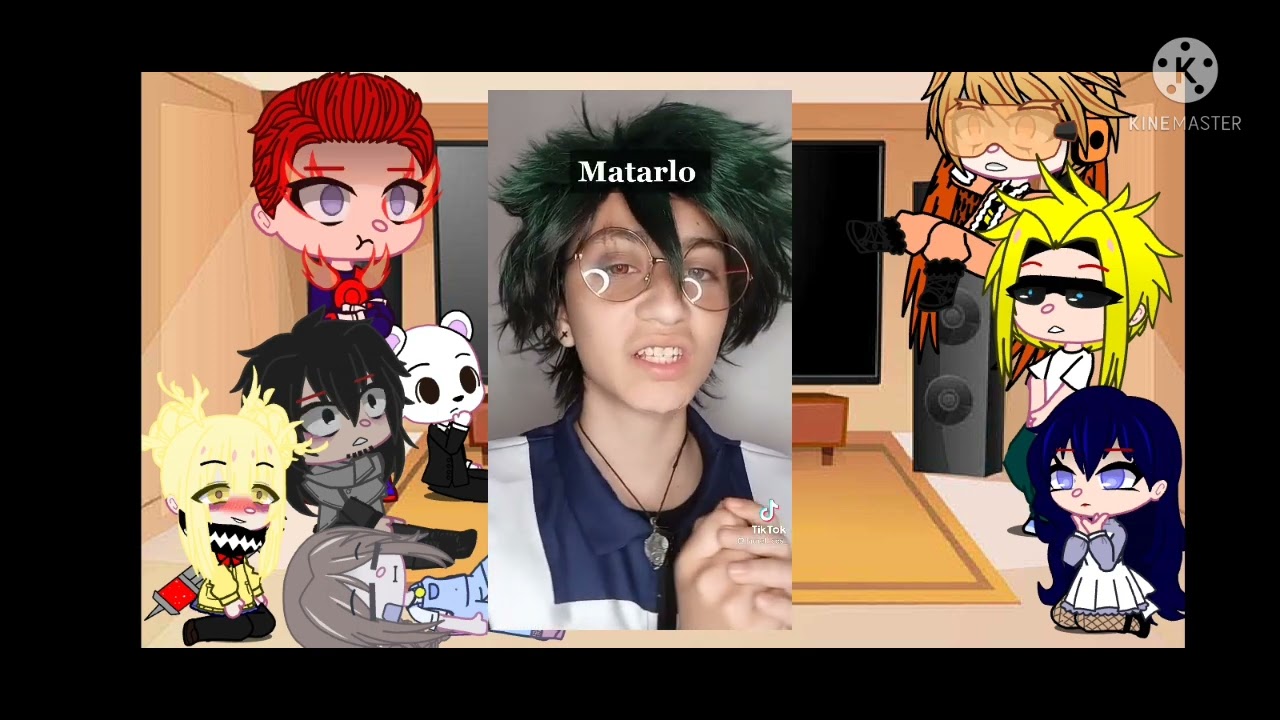 BNHA REACCIONA A LA OTRA PERSONALIDAD DE MIRROD- DIGO MIDORIYA ._.