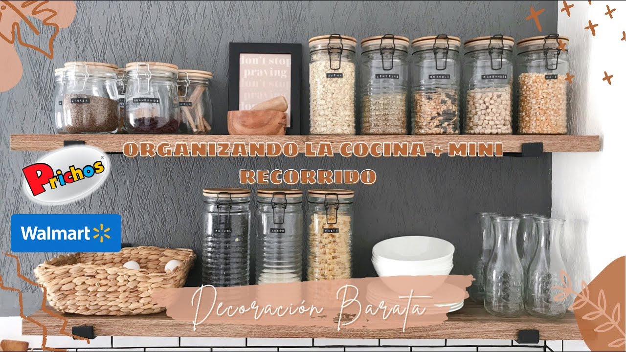 ORGANIZANDO LA COCINA + Pequeño recorrido por Walmart y Prichos | DÓNDE COMPRO DECORACIÓN BARATA