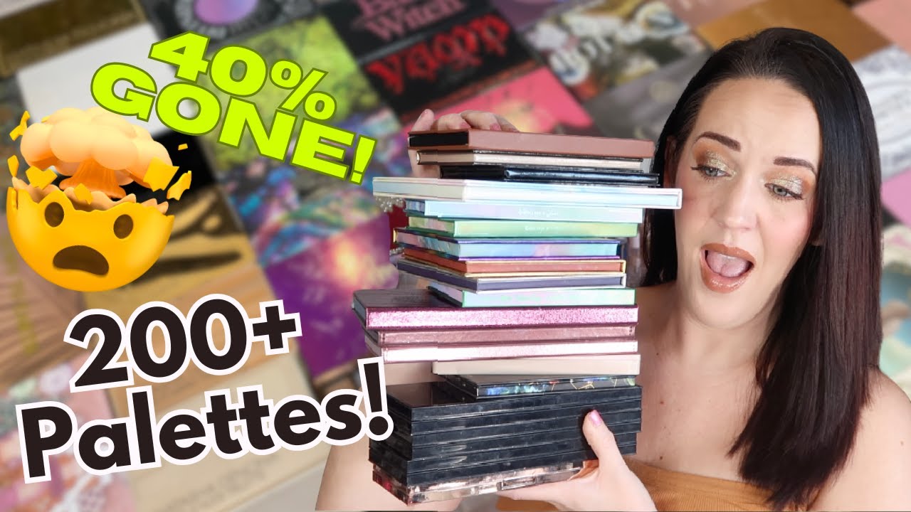 🔪🗑️ My Most Ruthless Eyeshadow Palette Declutter Yet! | 200+ PALETTES! | 2025 Collection & Declutter