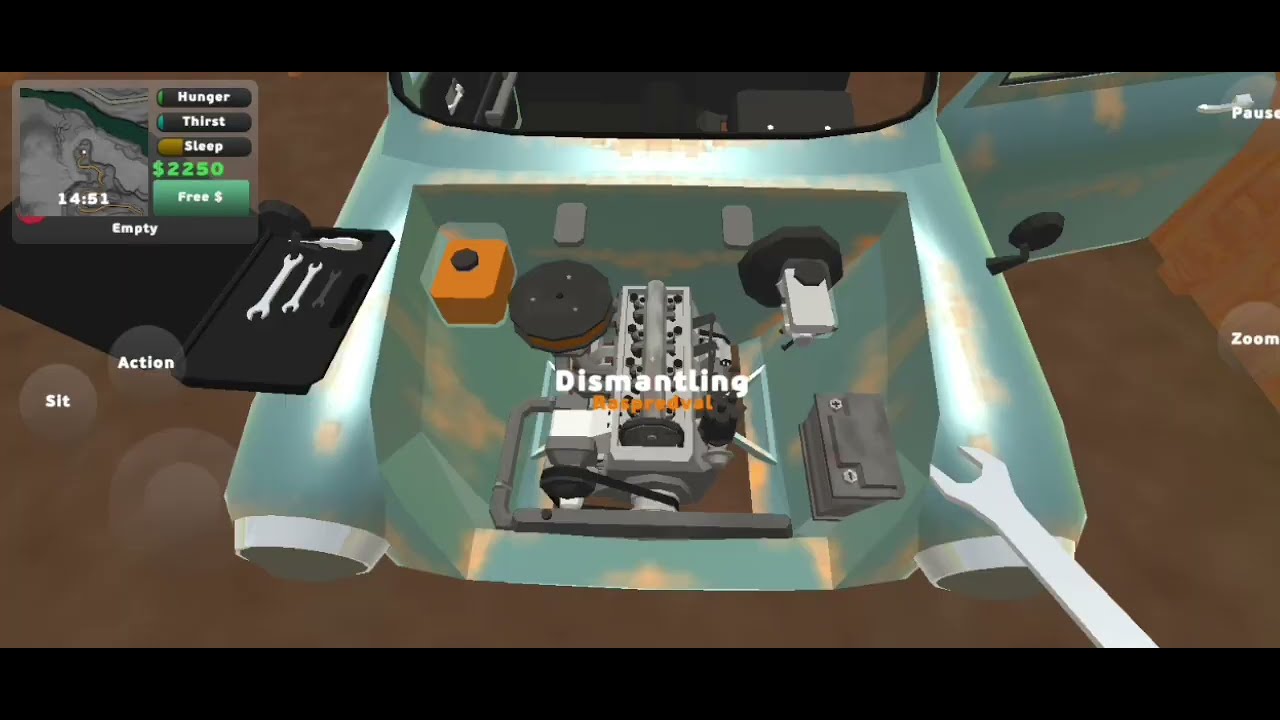 tutorial how to set all car parts in pickup game