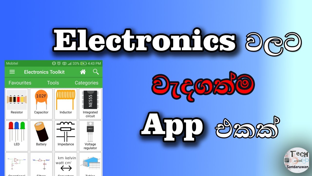Android  App for Electronics (Clear Explanation) | Electronics in Sinhala