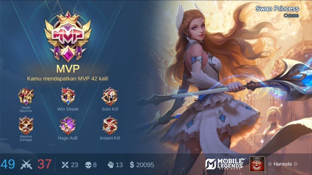 MVP ODETTE || MOBILE LEGENDS BANG-BANG