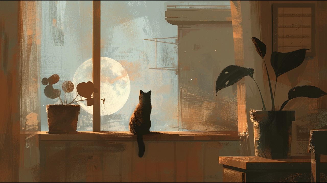 🌙 달빛고양이 BGM – Vol3 | 깊은 밤의 바다