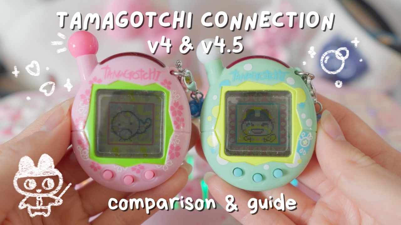 Сравнение Tamagotchi Connection V4 и V4.5 🌸🫧│, руководство, полный игровой процесс