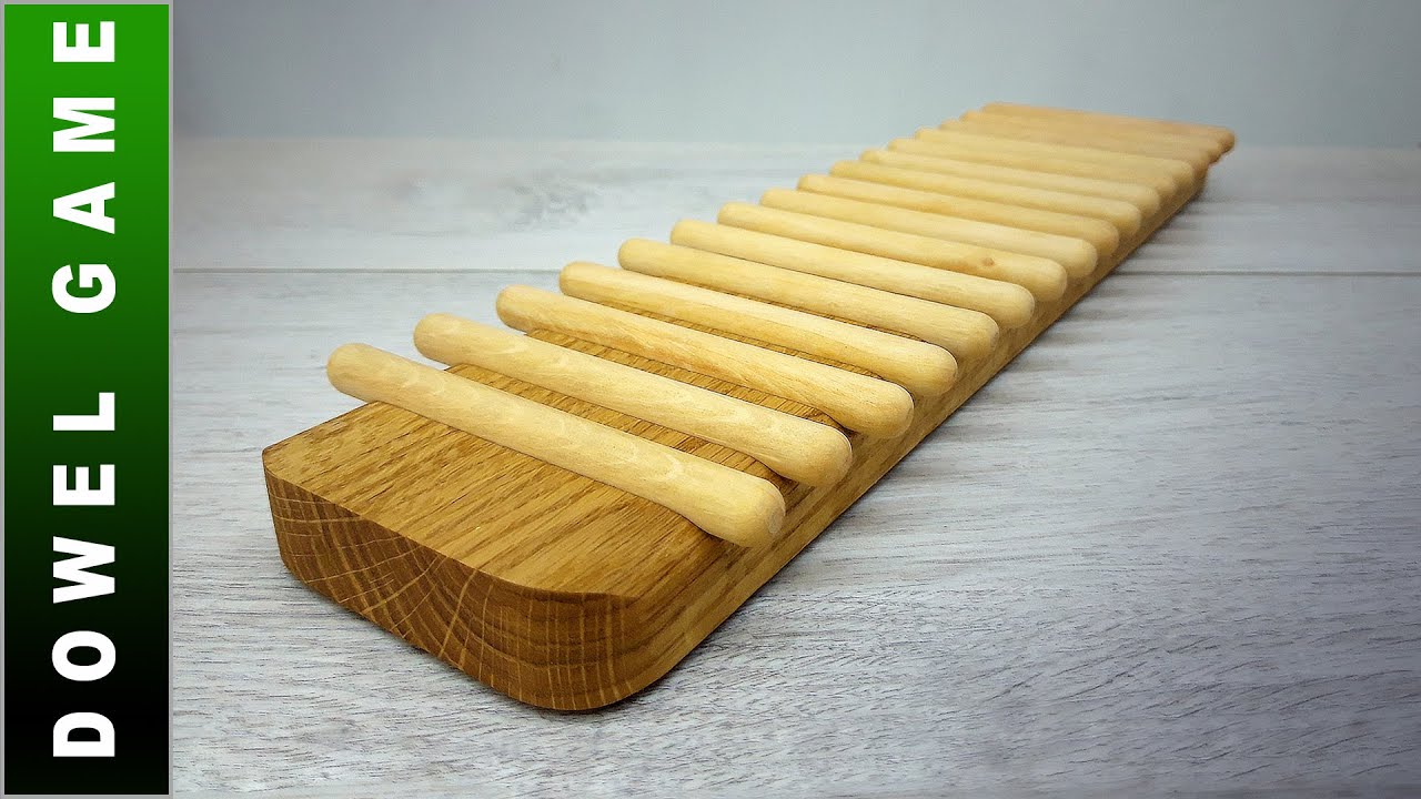 🟢 Dowel Game - Woodworking Project - Nice Gift Idea