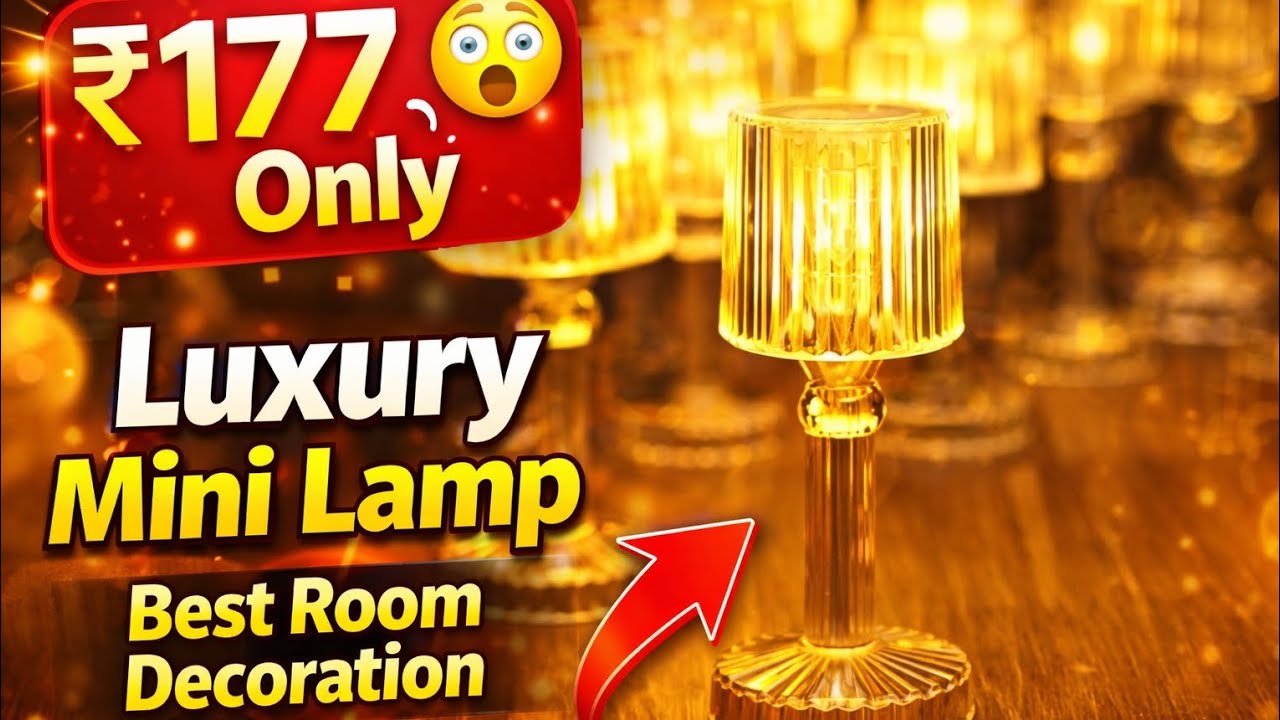 ₹177 Luxury Table Mini Lamp 😲 | Best Room Decoration Lamp | Meesho Product Review