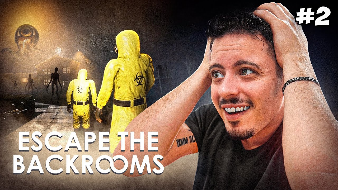 خرج لينا كلب بسيفة انسان 🤯 ميمكنش علا خلعة 😂 | ESCAPE THE BACKROOMS ( الحلقة2)