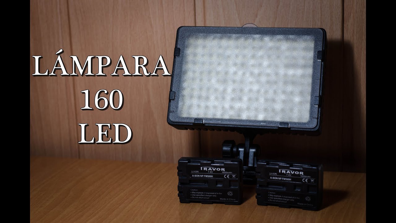 Lámpara para vídeo CN-160 LED - Review en Español