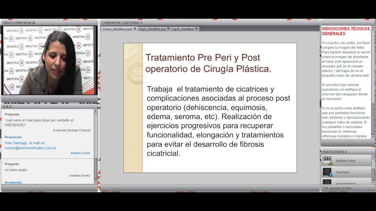 Curso: TRATAMIENTOS PRE Y POST CIRUGÍA PLÁSTICA