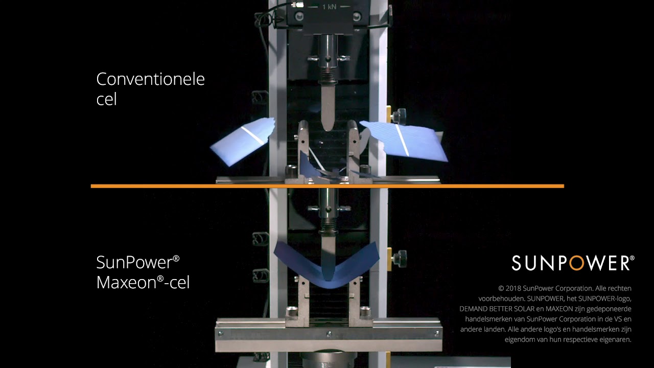 SunPower Maxeon cell break comparison DU