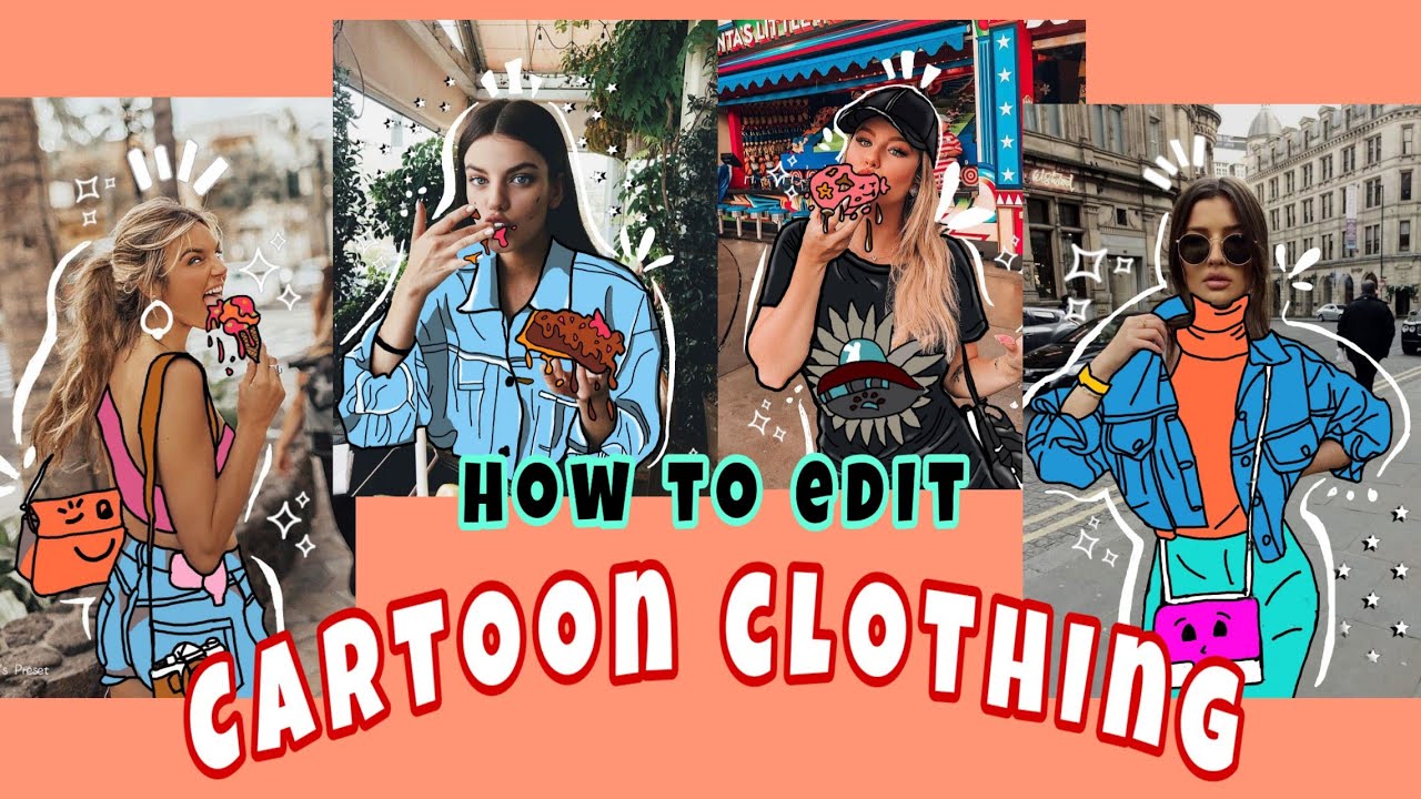CARTOON CLOTHING ON PICSART // EASY TUTORIAL
