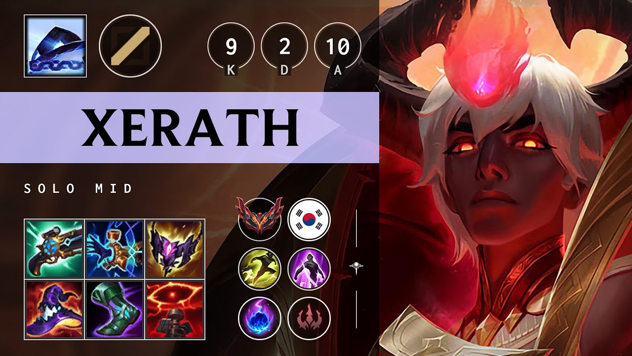 Xerath Mid vs Hwei - KR Grandmaster Patch 25.19