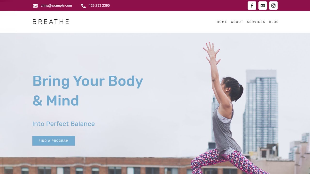 Create a Multi Row Header in Squarespace
