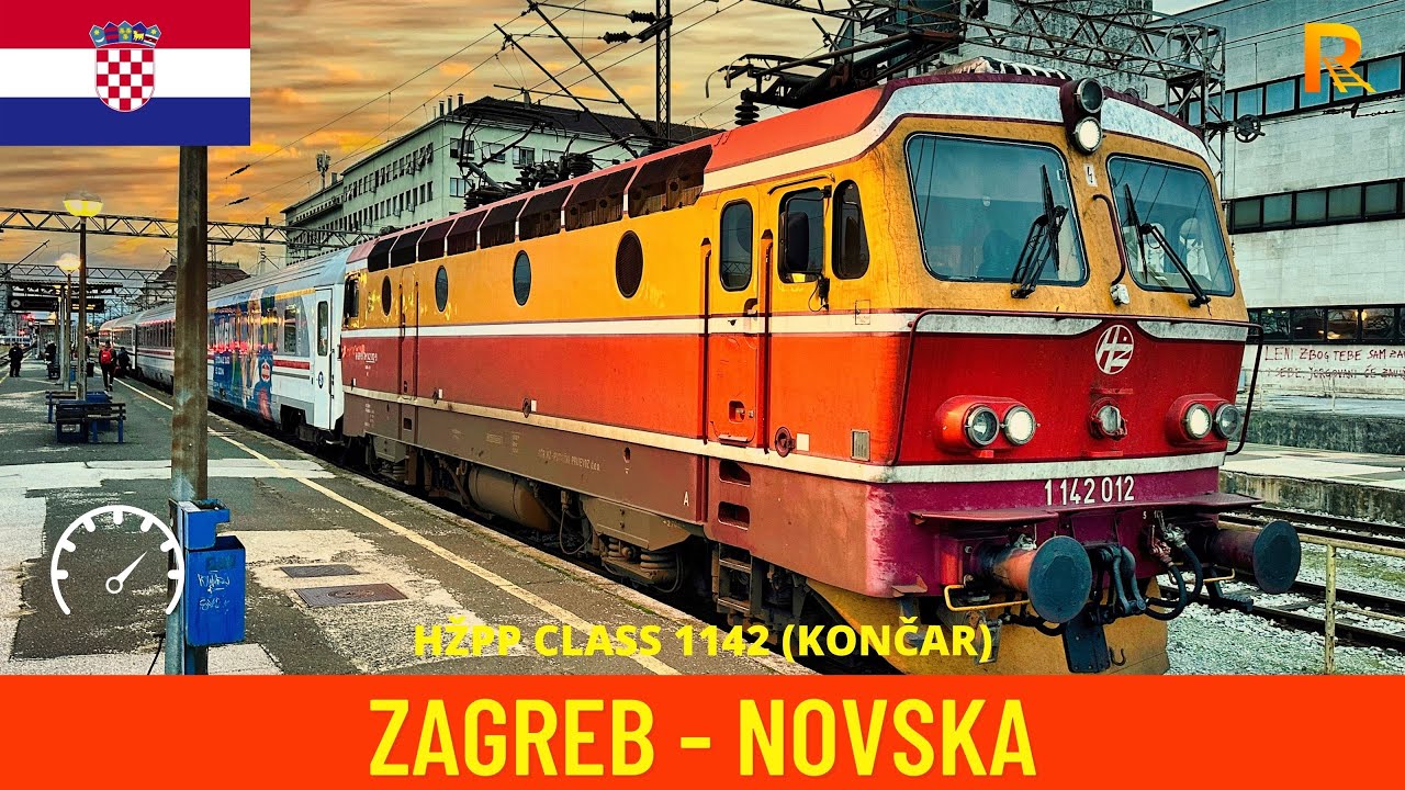 Winter Cab Ride Zagreb - Novska (Croatian Railways) - train drivers view in 4K