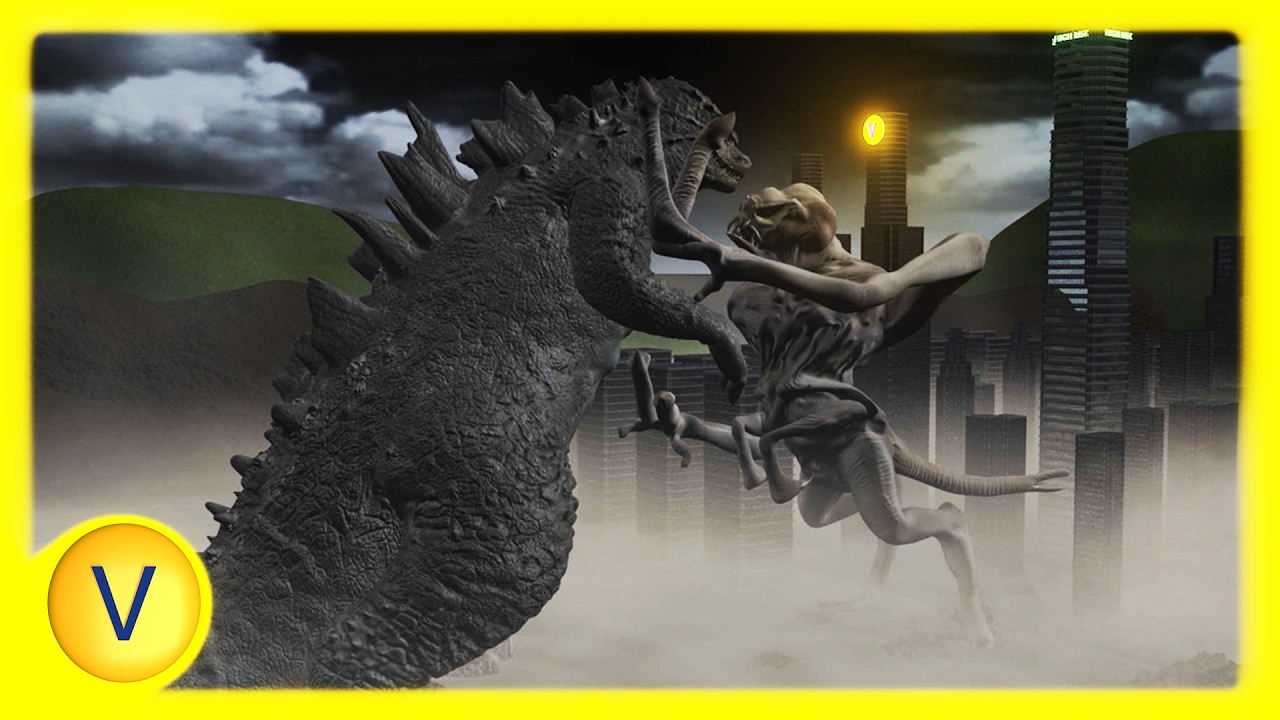 Godzilla vs Clover (Cloverfield) - (Animated Battle!)