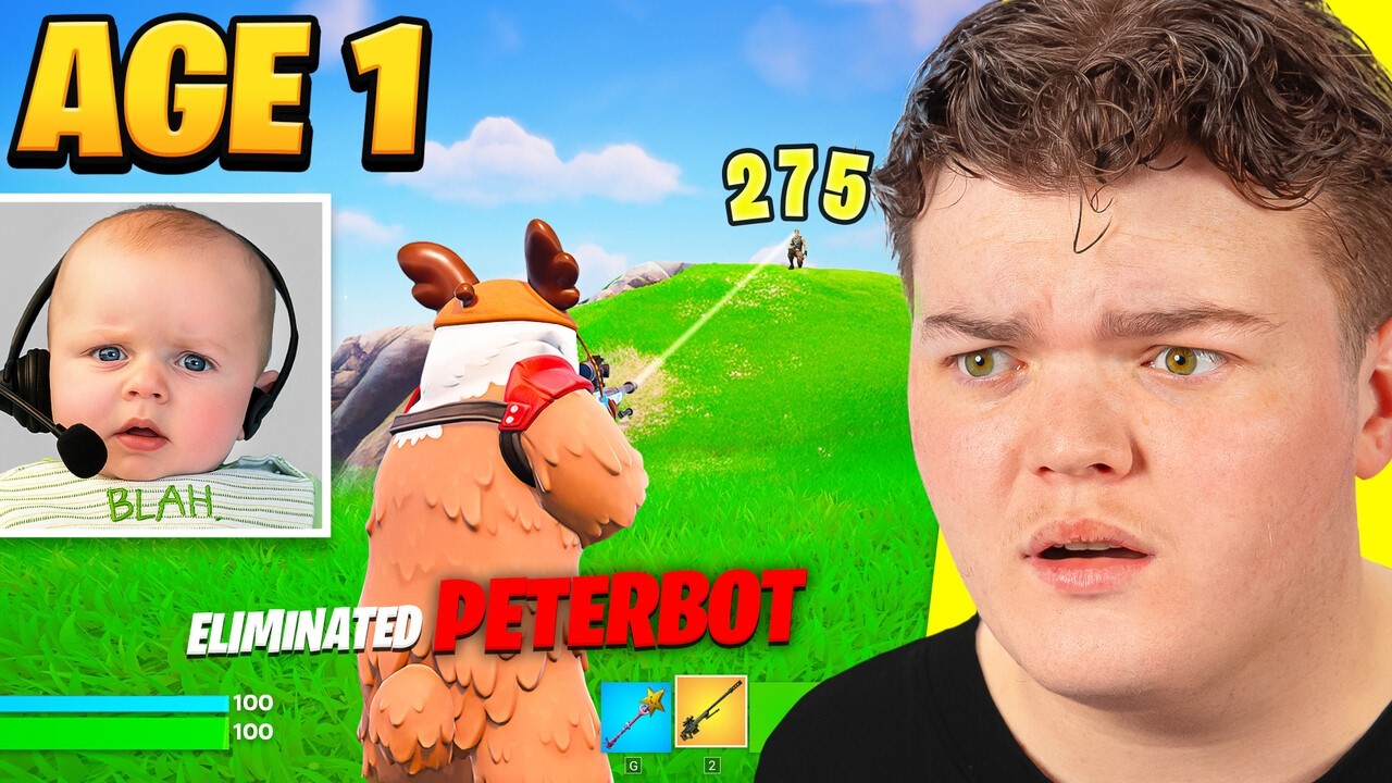 Reacting To AGE 1 - 100 Fortnite Clips!