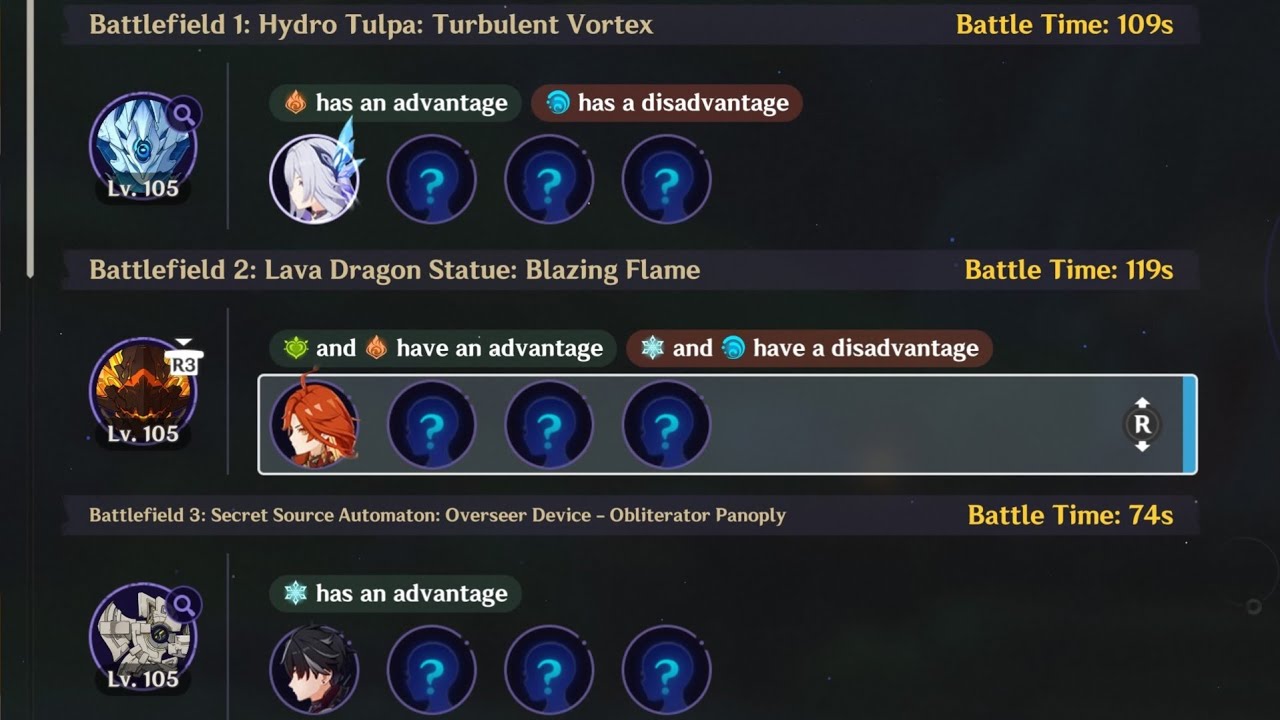 【原神】Ver.5.7 幽境の激戦 難易度エクストラ 全フィールドノーダメ単騎 / Ver.5.7 Stygian Onslaught Fearless All Battlefield Solo