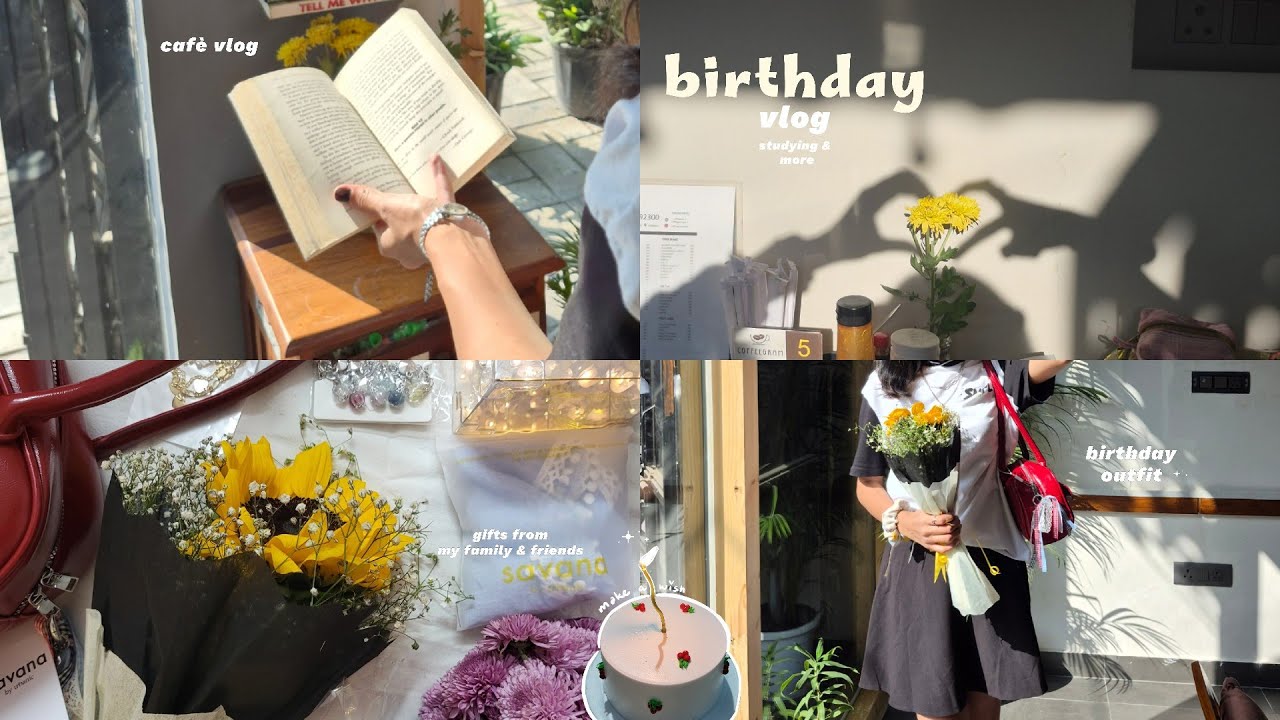Эстетический видеоблог ко дню рождения ☁️💘🫧, кафе, подготовка к выпускному семестру 🎧 и многое др...