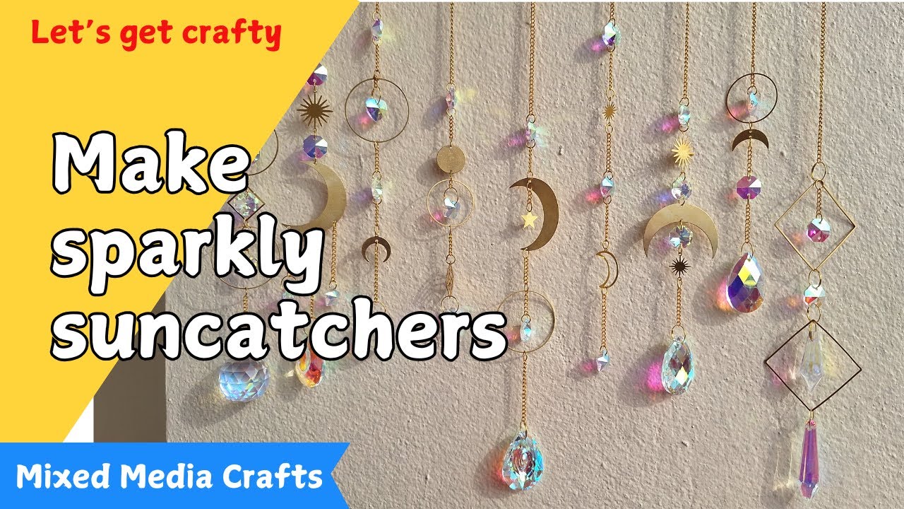 How to make sparkly crystal suncatchers