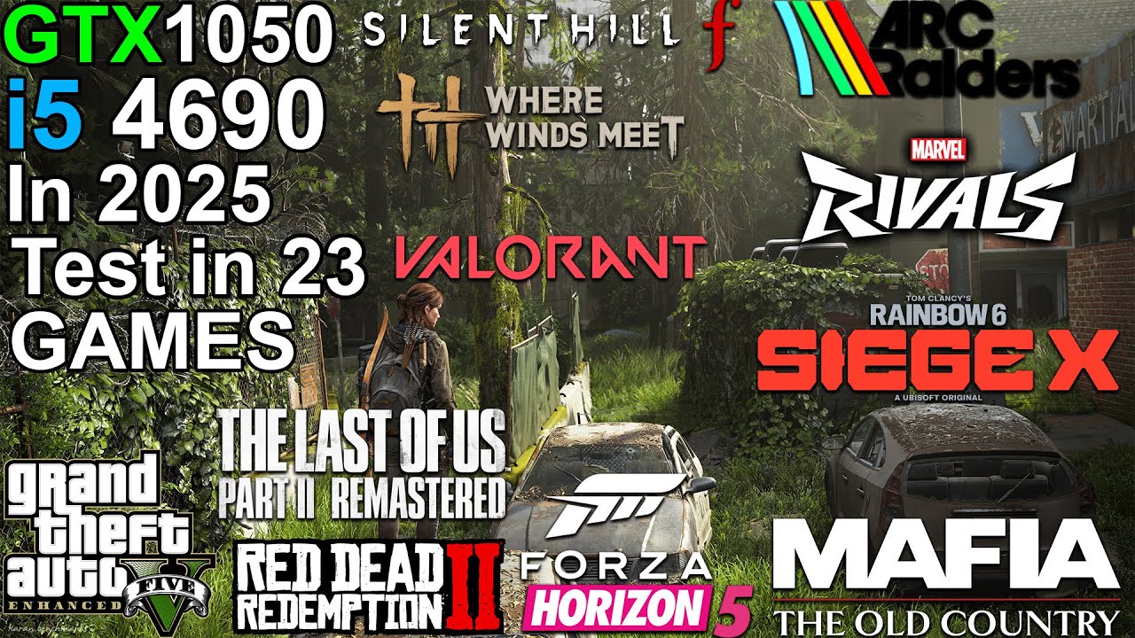 GTX 1050 + i5 4690 in 2025 - Test in 23 Games