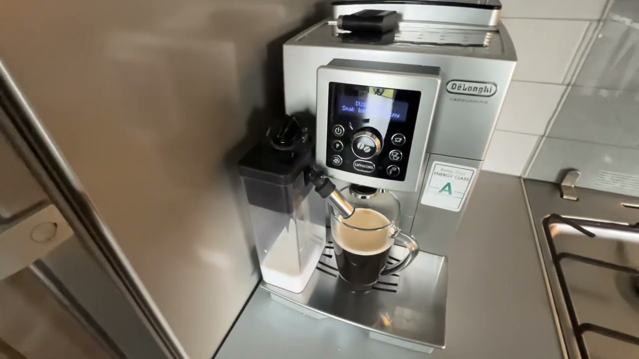 Jak uruchomić funkcję spienione mleko,  ekspres DeLonghi - model Cappucino