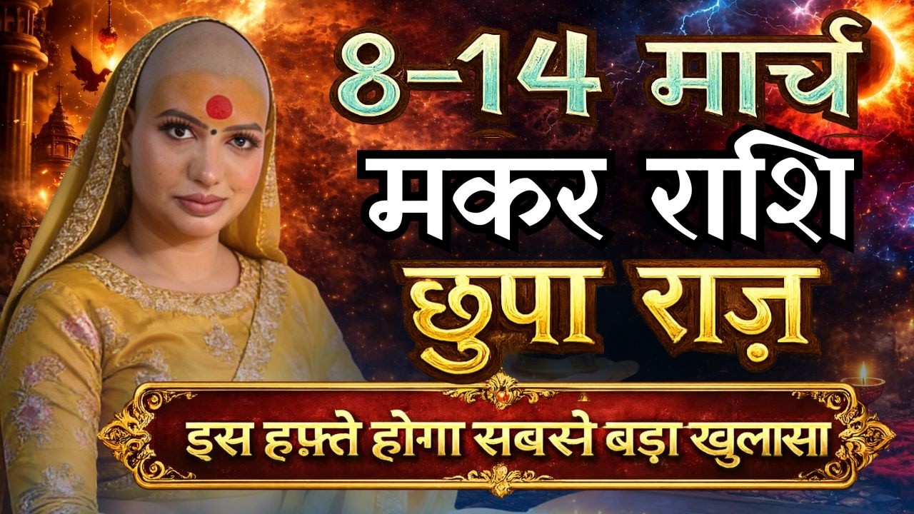 मकर 8-14 मार्च  राशिफल 2026 | मार्च राशिफल | मकर राशिफल | Makar rashifal | March rashifal