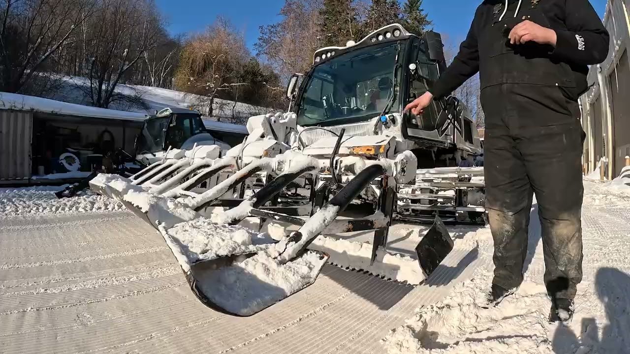 Ремонт горнолыжного склона Snow 101 в Блу-Маунтин.