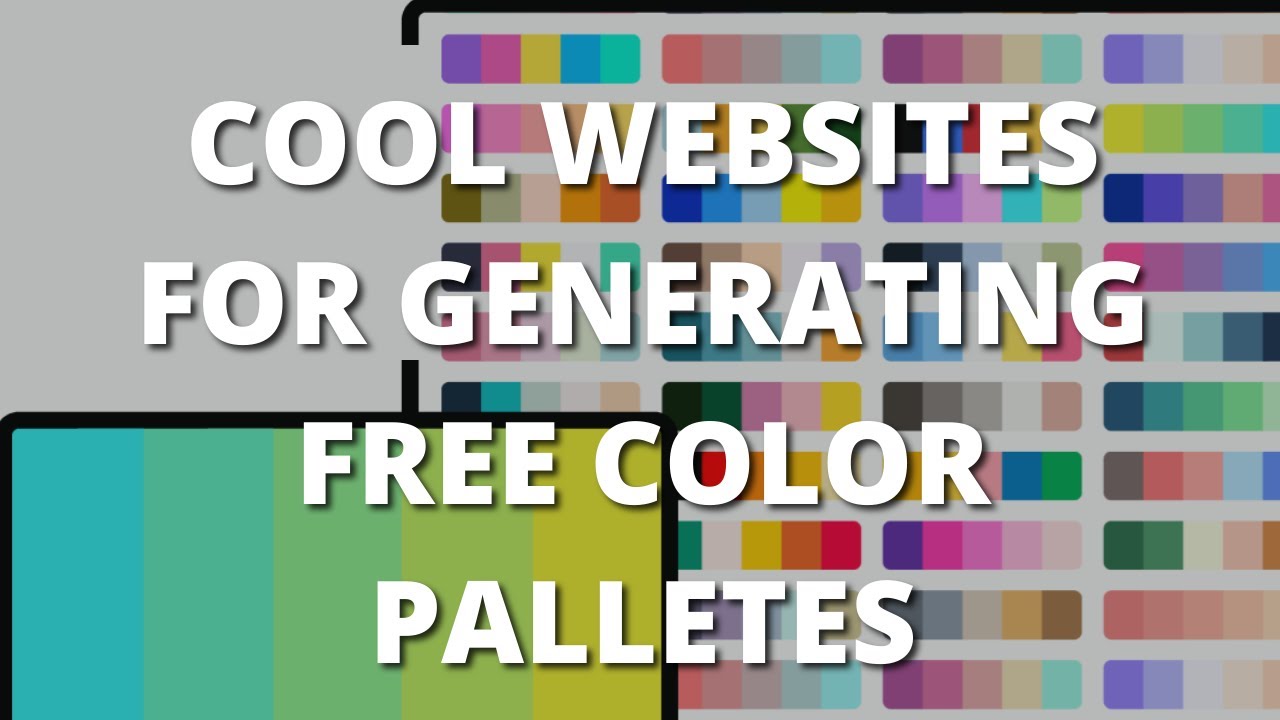 3 Cool Websites for Generating Colours