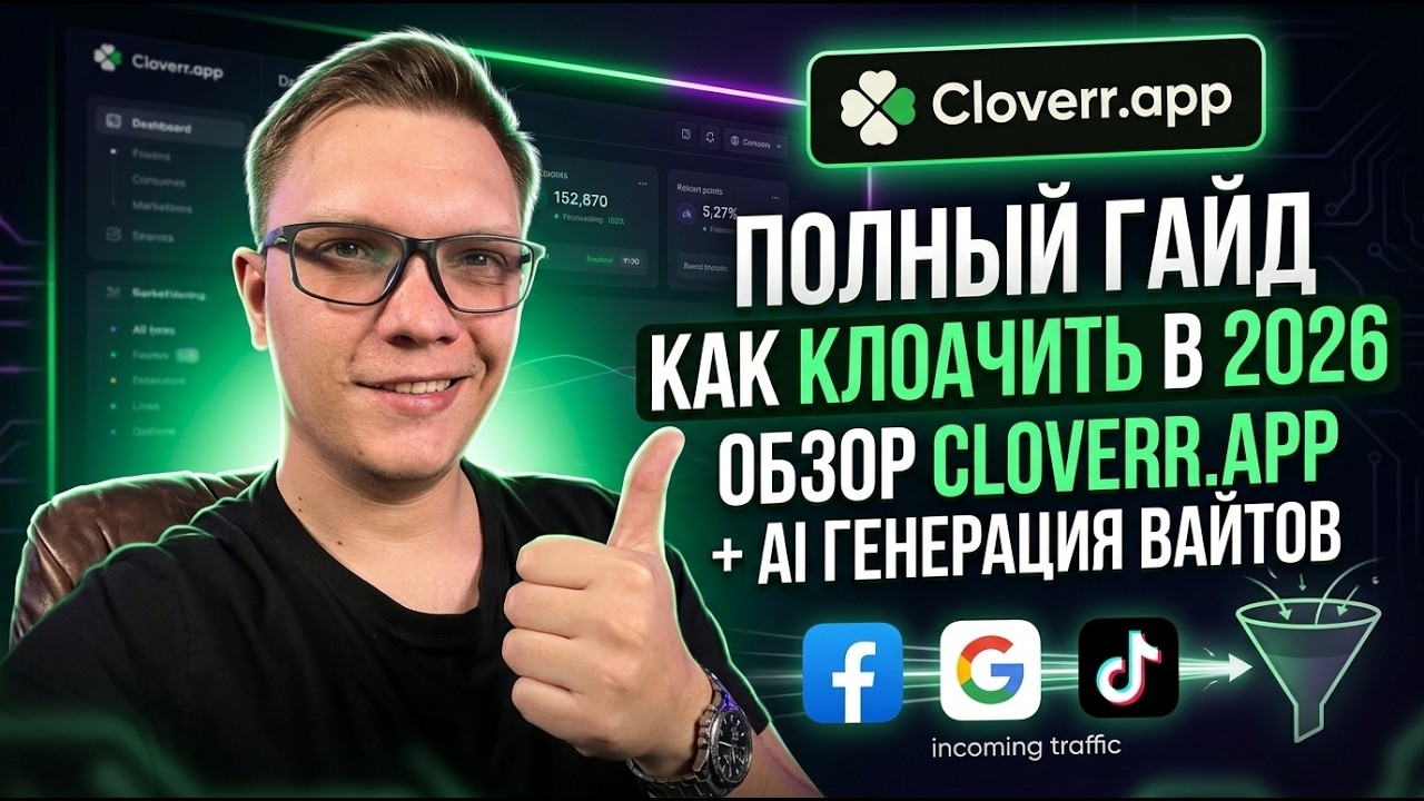 (Гайд) Что такое клоака и как заклоачить ссылку. Обзор сервиса Cloverr.app - для абитража трафика!