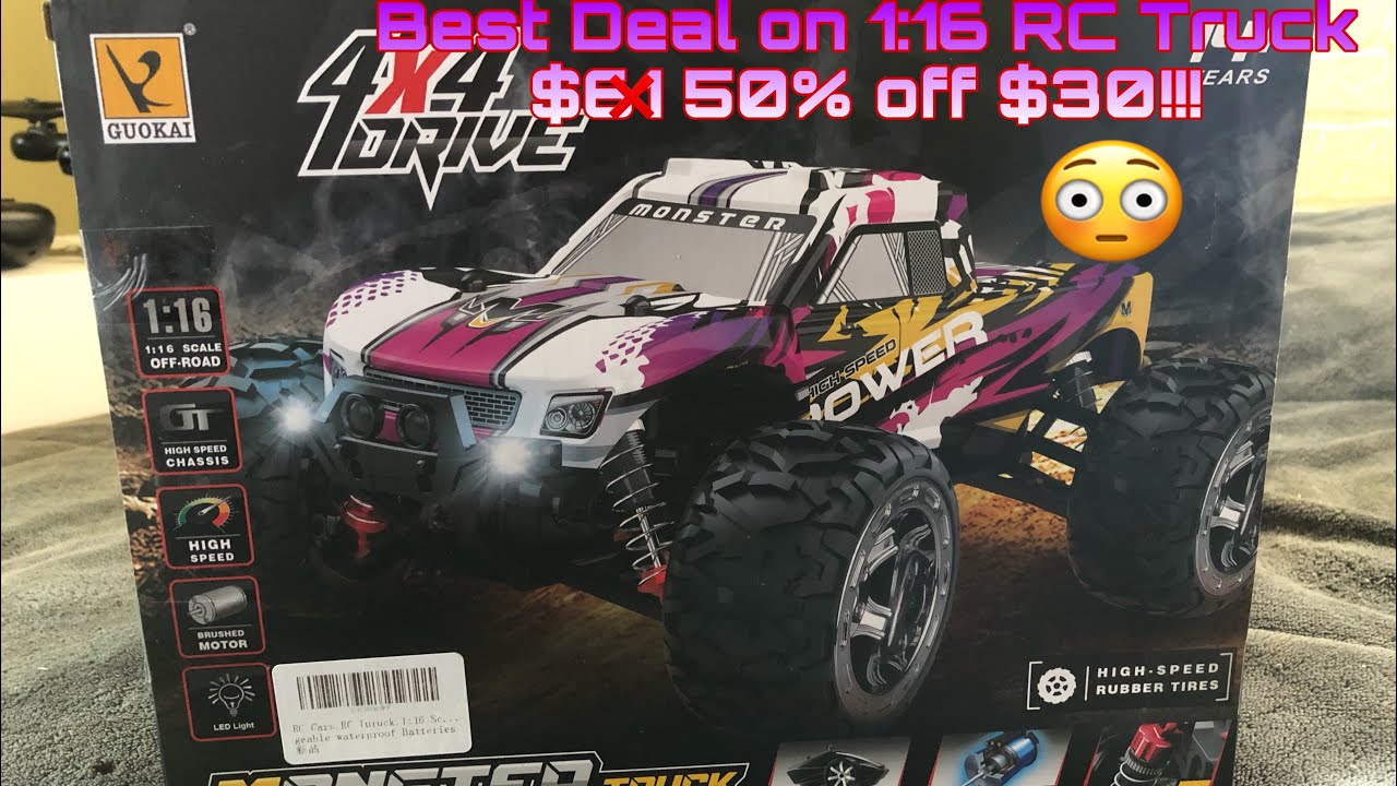 Best Deal on 1:16 RC Truck - Guokai 4x4 Monster Truck from Amazon!