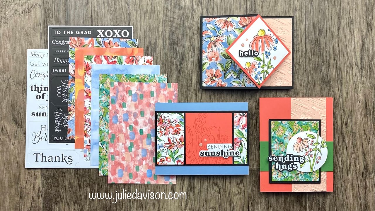 FREE Class! 3 Stampin' Up! Mixed Media Florals Cards | February 2025 Bonus Project Kit