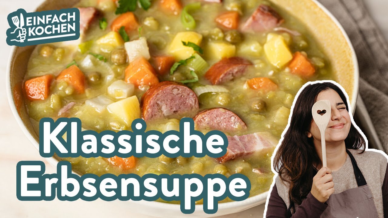 Diese klassische Erbsensuppe 🫛😍🍲 schmeckt wie bei Oma – und alle lieben sie! 😋
