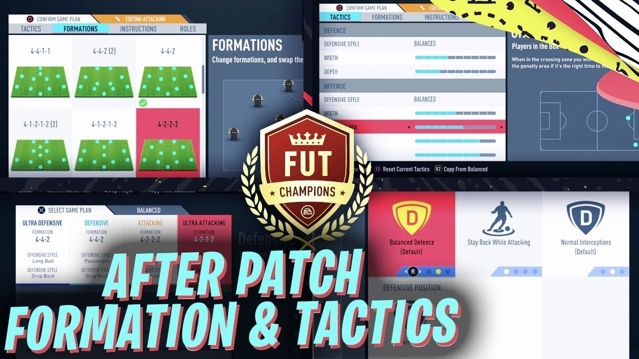 FIFA 20 FUT CHAMPIONS - BEST FORMATIONS & TACTICS TUTORIAL! MOST OP FORMATIONS AFTER PATCH!