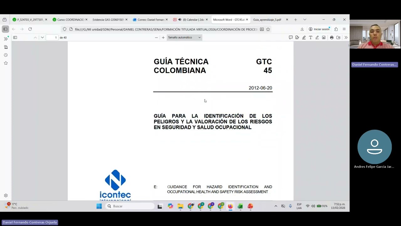 2do Encuentro sincrónico Transversal Protección Ambiental, Seguridad y Salud en el Trabajo