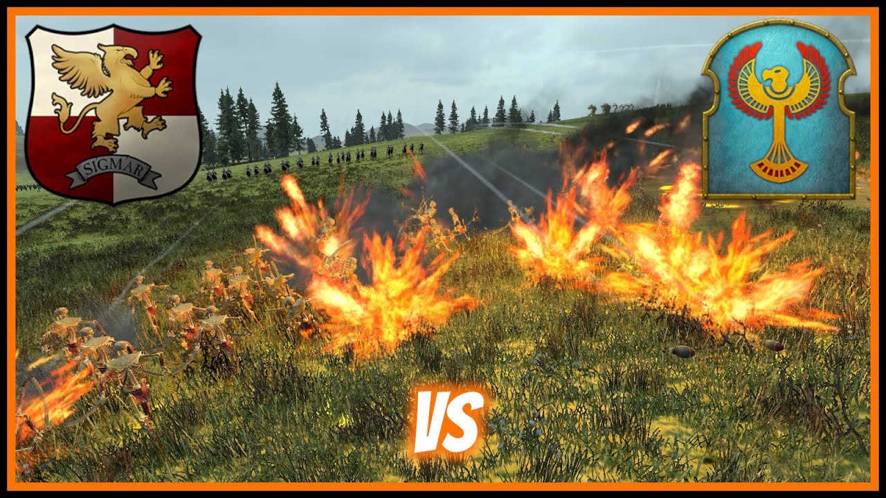 Grenades Galore! | Empire vs Tomb Kings Multiplayer Battle - Total War: Warhammer 2