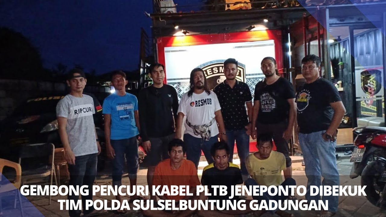 DETIK PENANGKAPAN PELAKU PENCURI KABEL DI JENEPONTO