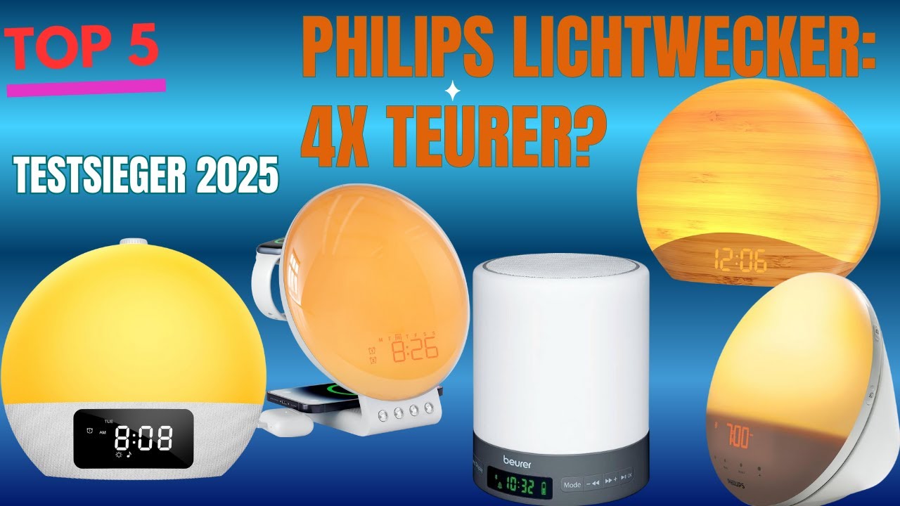 Lichtwecker Test 2025: Philips vs. Günstige Amazon Bestseller - Welcher lohnt sich wirklich?