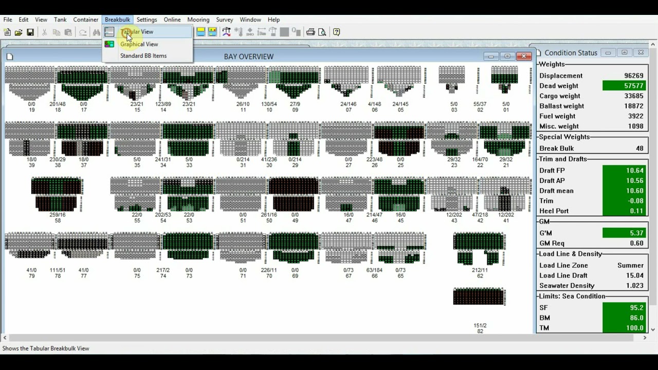 LOADSTAR. FINDING CONTAINER BY SERIAL NUMBER, DEADLOAD CALCULATION