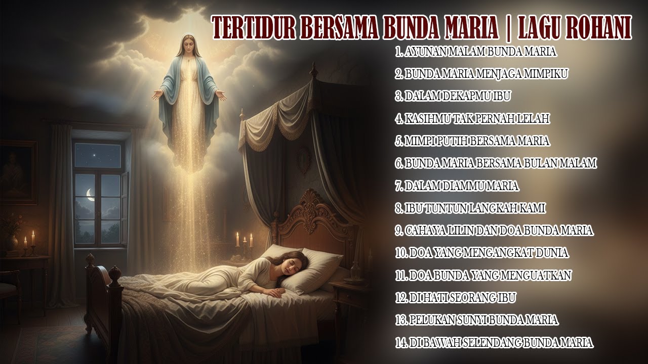 AKU TERTIDUR DALAM PENJAGAAN BUNDA MARIA - LAGU ROHANI NONSTOP