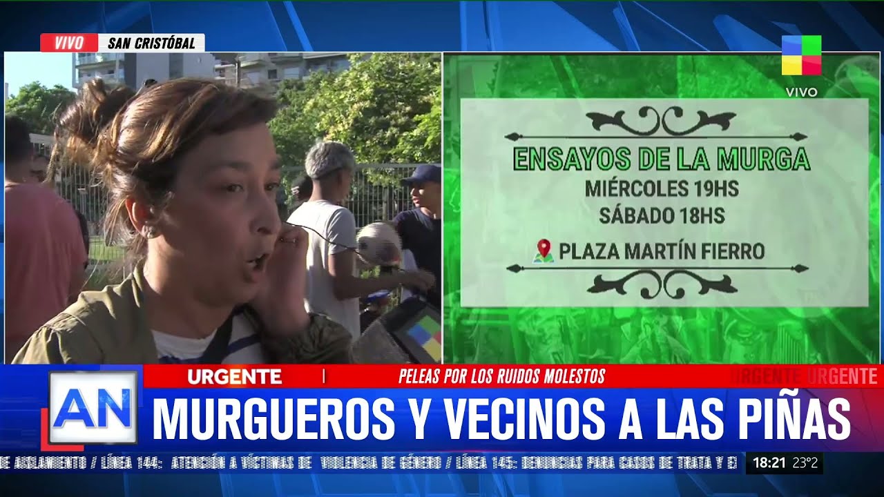 🔴 SAN CRIST&Oacute;BAL: VECINOS Y MURGUEROS A LA PI&Ntilde;AS POR RUIDOS MOLESTOS