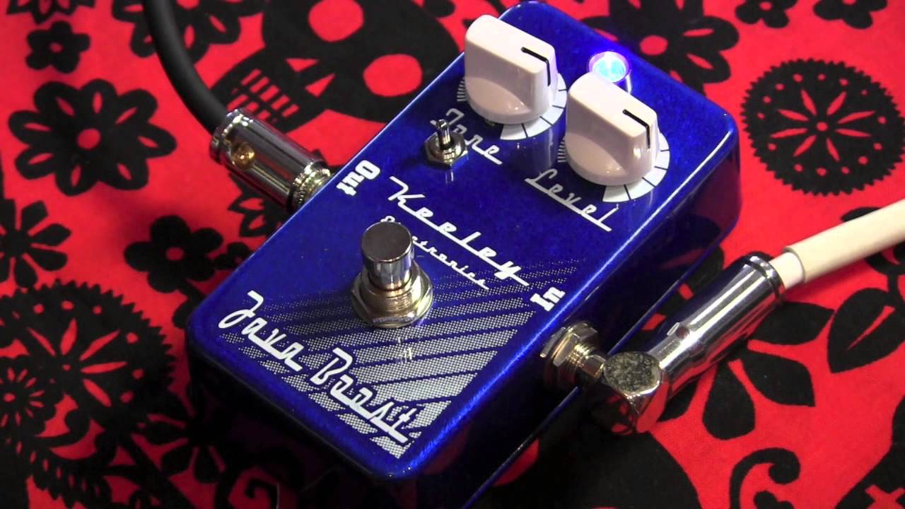 Keeley Java Boost fuzz treble booster guitar effects pedal demoed with a Strat