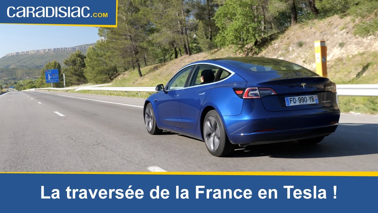 Tesla Model 3: peut-on traverser la France d'une traite sur autoroute?