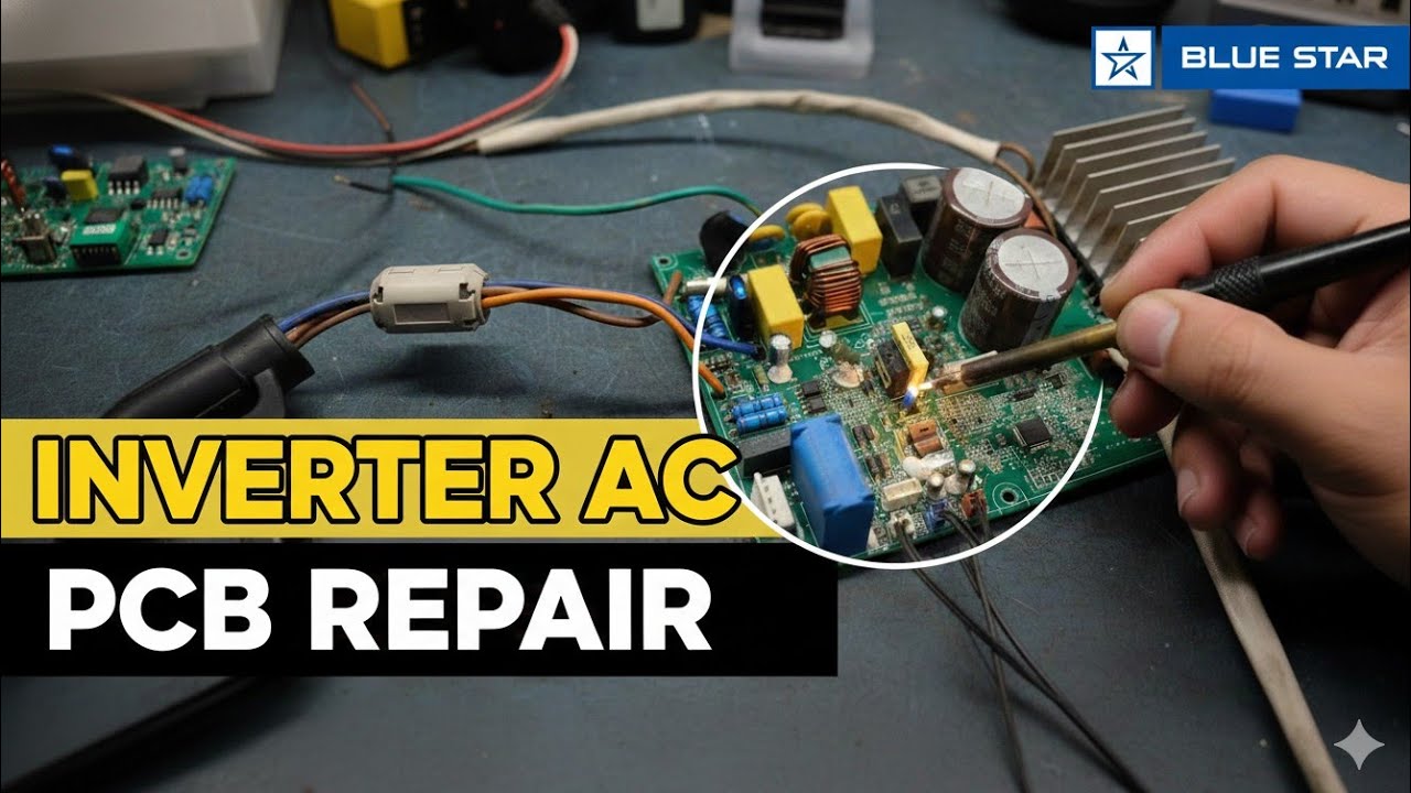 Bluestar Inverter AC Pcb Repair|Bluestar Inverter AC HE Error Repair|Alpine PCB Solution 