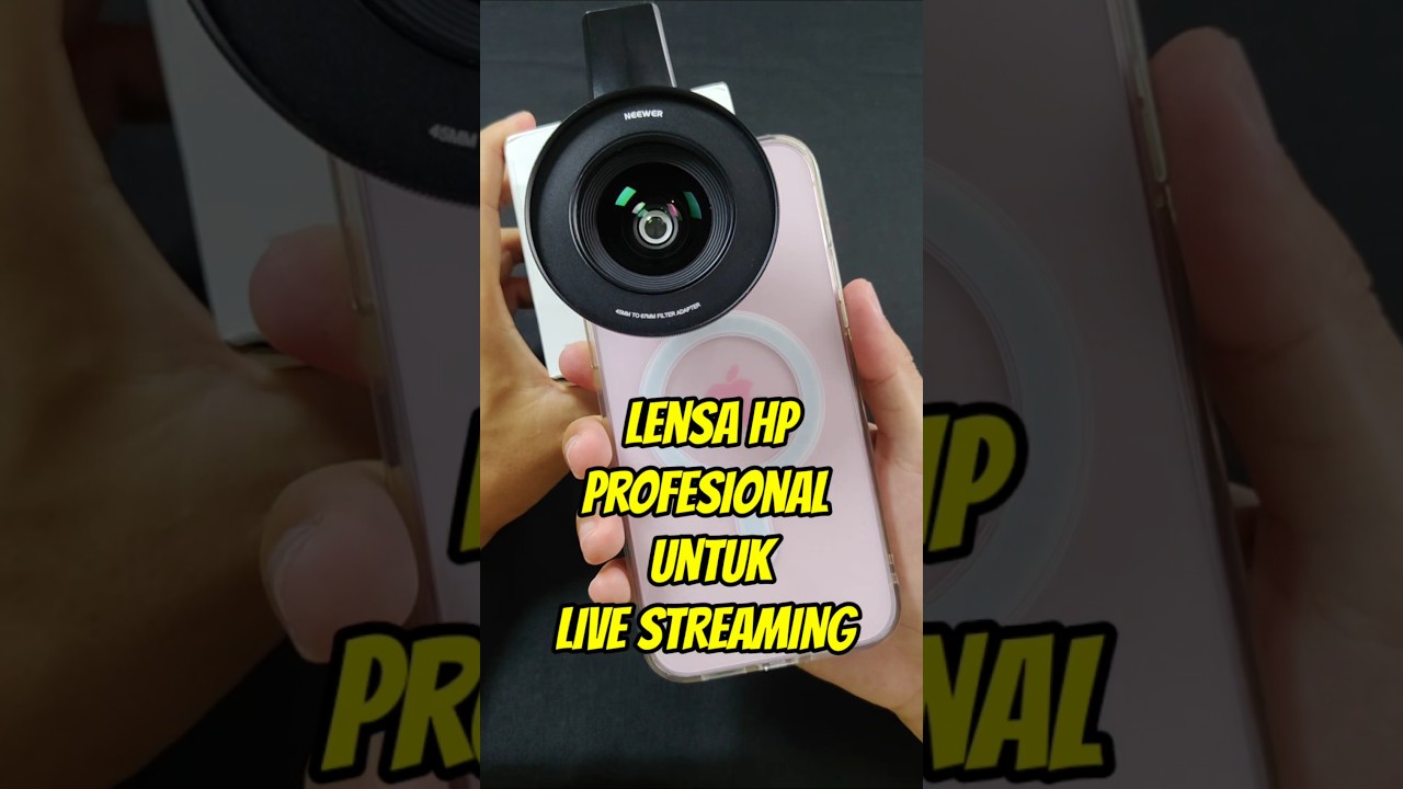LENSA HP PROFESIONAL UNTUK LIVE STREAMING DI YOUTUBE, INSTAGRAM DAN TIKTOK NEEWER LS-42 PRO 18MM