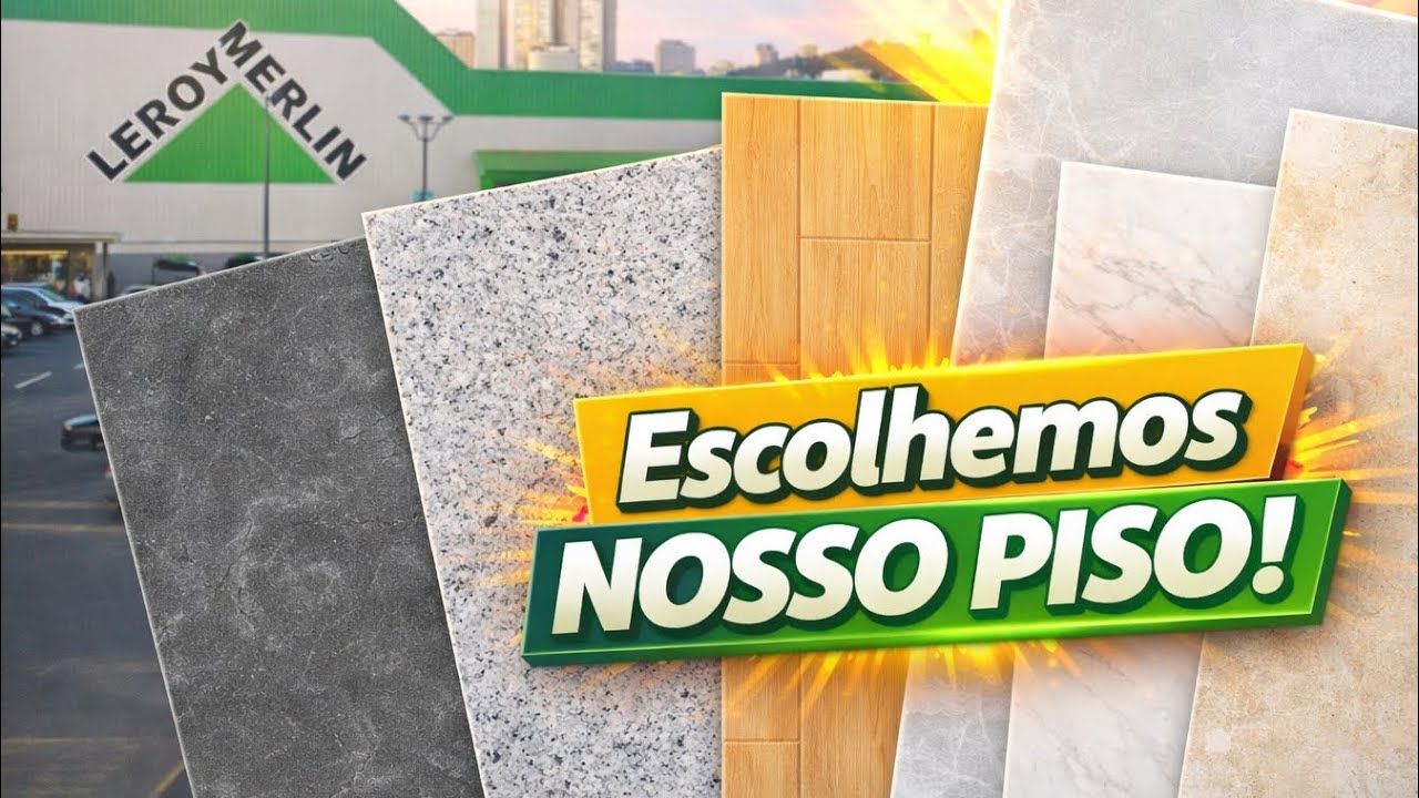 Escolhi meu porcelanato na Leroy Merlin | olha esse valor
