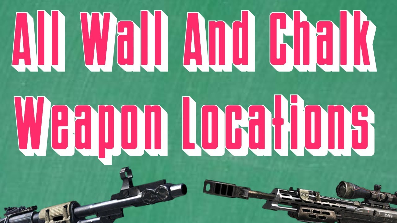 All Wall Weapons And Chalk Weaopns Locations on Buried (Black Ops 2 Zombies)