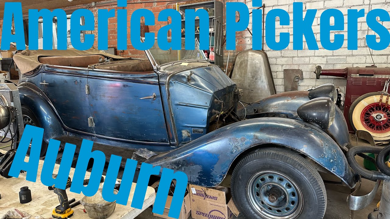 Auburn Cord Deusenberg Co. The American Pickers Barn Find 1935 Auburn 653 is back in the shop!