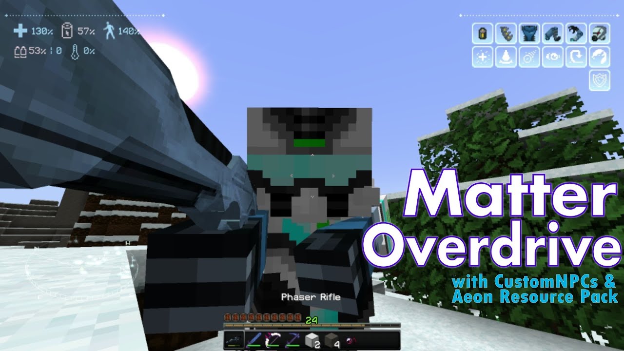 Minecraft: Matter Overdrive - Hunting heads in a ravine (2015)