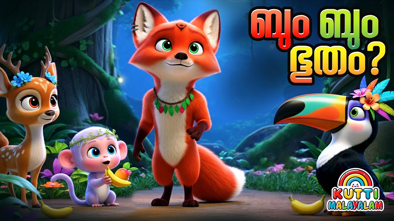 കുറുക്കനും ഡ്രമ്മും കഥ 🦊🥁 | Story Malayalam | Kids Story Malayalam | Malayalam story for kids